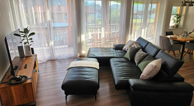 Apartment with sauna and panoramic view in Inzell, Rezervasyon Daire Inzell daireler, Daire