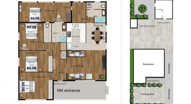 Семейный коттедж Bayside 4-BRM Home near Mentone