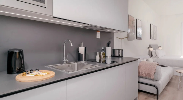 Студия с балконом Limehome Valencia Carrer de Sant Jacint