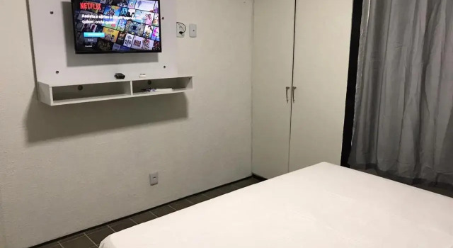 401 Lindo Flat mobiliado com VISTA TOTAL MAR na Praia de Iracema, Забронировать Отель Прайя-де-Ирасема Форталеза, рядом с Bishop Palace of Fortaleza