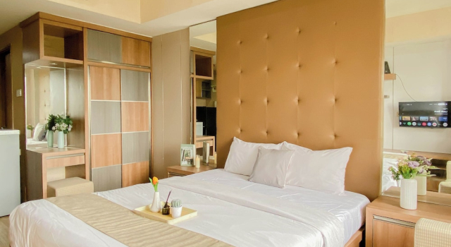Standard studio Brown Tone Studio At Oasis Cikarang Apartment