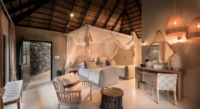 Одноместный номер Luxury Lion Sands River Lodge