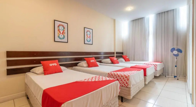 Четырёхместный номер Standard OYO Hotel LEspace - Jaraguá Belo Horizonte