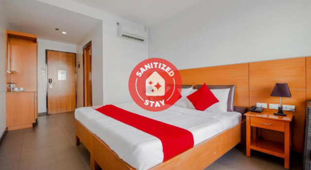 Кровать в общем номере Fuente Oro Business Suites Cebu