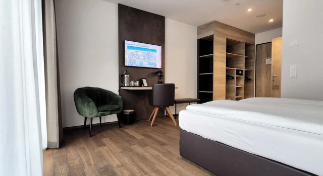 Habitación doble Estándar con balcón Hotel Krone Churwalden 3 Sterne Superior