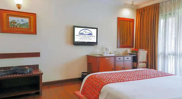 Двухместный номер Deluxe с красивым видом из окна Fish Tail Lodge