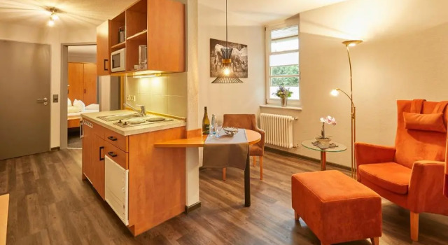 Одноместные апартаменты Comfort Ferien Residenz Bergfried