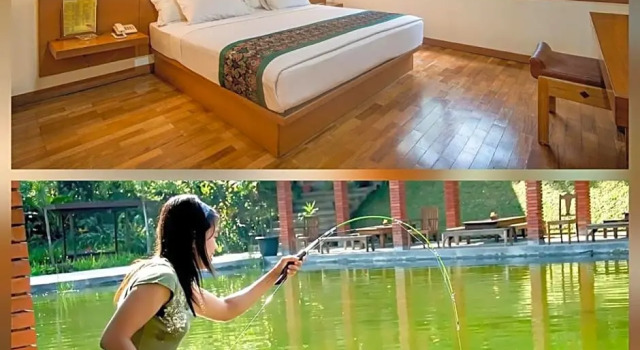 Deluxe Dvoulůžkový s manželskou postelí pokoj The Cipaku Garden Hotel