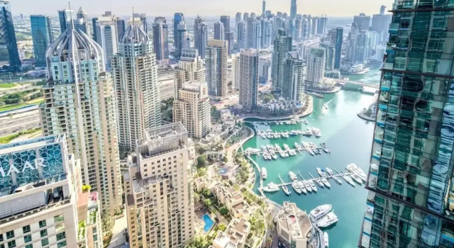 Апартаменты Deluxe The Marina JBR Skyview Penthouse