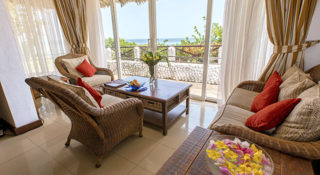 Люкс с видом на море Leopard Beach Resort and Spa
