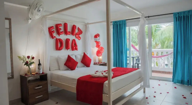 Двухместный номер Standard с балконом и рядом с пляжем Hotel 3 Banderas Manzanillo del Mar