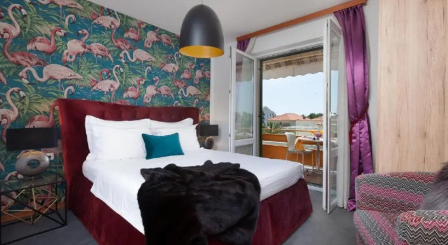 Студия с балконом и с видом на море Apartments Il Giardino