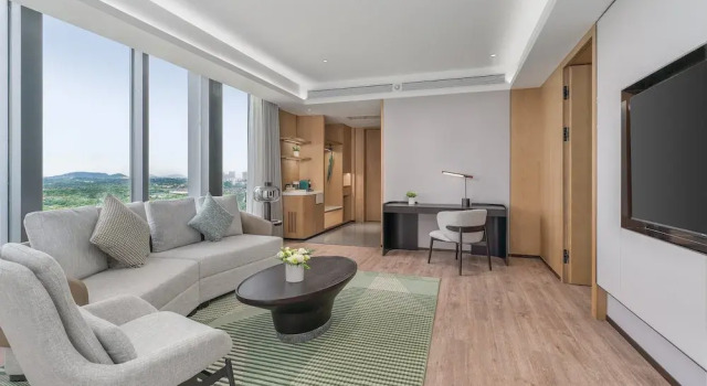 Люкс c 1 комнатой с видом на озеро Holiday Inn Wuhan Houguan Lake by IHG