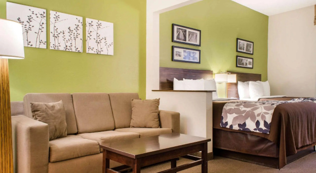 Четырёхместный люкс Sleep Inn & Suites Metairie - New Orleans West