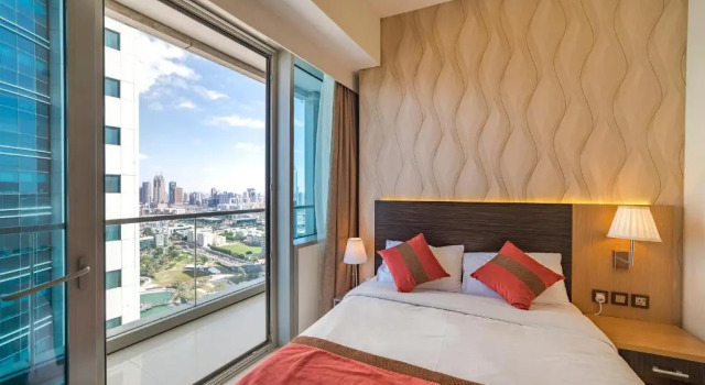 Vacationer I Ocean Heights - One Bed with City View of Marina, Забронировать Апартаменты/квартира Апартаменты Эмирата Дубая, рядом с Jumeirah Palm Tram Station, Апартаменты/квартира