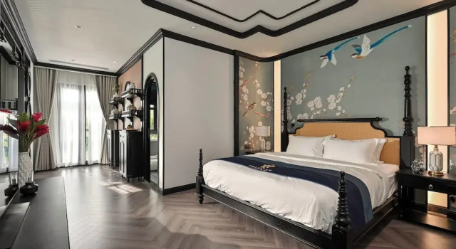 Двухместный номер Deluxe с балконом и с видом на озеро Thiên Ân Boutique Hotel
