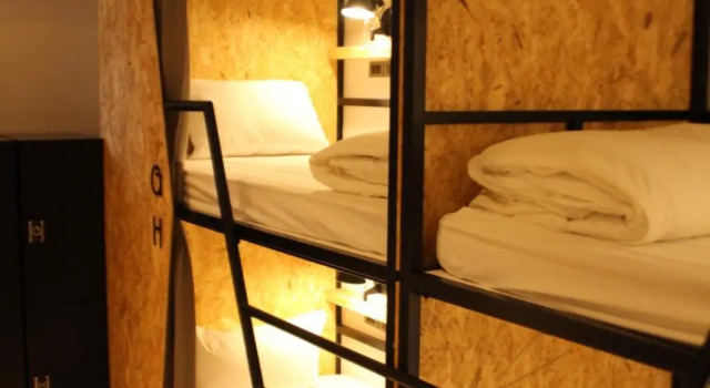 Кровать в общем номере Light Hostel Hualien
