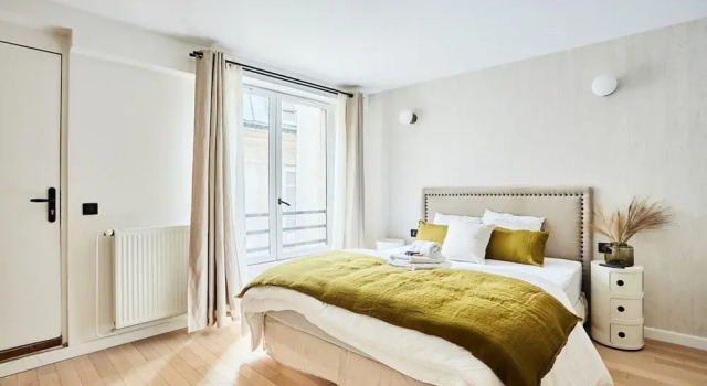 Chic Studio AC - Center of Paris-bourse, Забронировать Апарт-отель Апарт-отели Парижа, рядом с Улица Фран-Буржуа, Апарт-отель