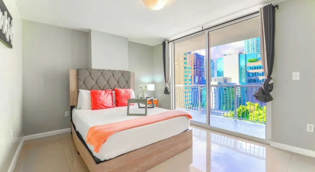 Номер Luxury с 3 комнатами с балконом и с видом на город Well-Appointed Condos in Brickell