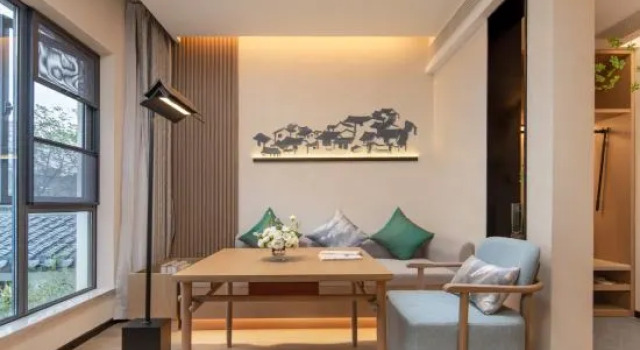 Люкс Luxury с видом на реку Dongyueli Hotel (Shaoxing Downtown Area Cangqiao Straight Street)