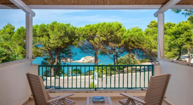 Двухместный номер Deluxe с видом на море Gattarella Family Resort Puglia - Self catering accommodations in the pinewood