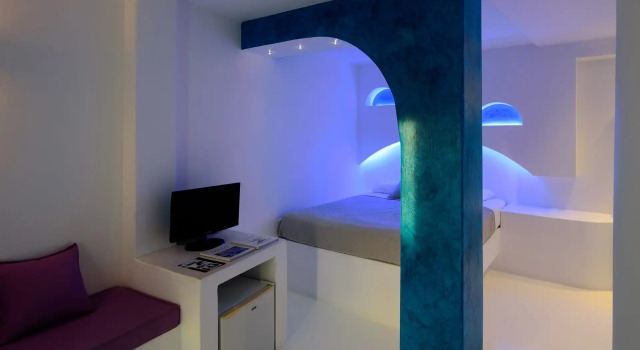 Двухместный люкс Superior с видом на Кальдеру, море и закат Abyssanto Suites and Spa