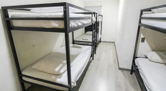 Letto in camerata con vista sulla città Hostal Hidalgo