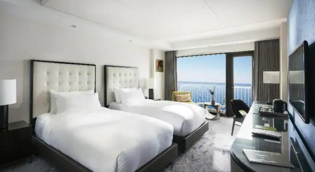 Двухместный номер Deluxe с балконом и oceanfront Paradise Hotel Busan