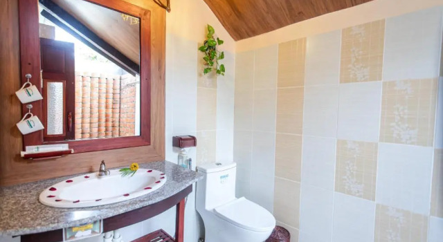 Двухместное бунгало с видом на сад Bao Quynh Bungalow