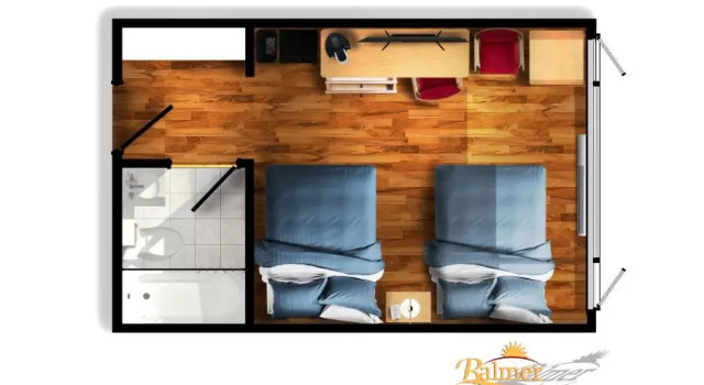 Четырёхместный номер Standard Balmer Hotel