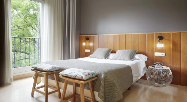 Двухместный номер с видом на реку Hotel Iriguibel Huarte Pamplona