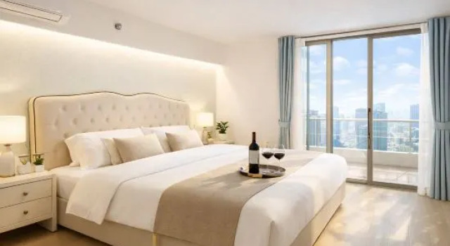 Двухместный люкс с балконом Wanhao Executive Apartment Shenzhen North Station (Huilon Center)