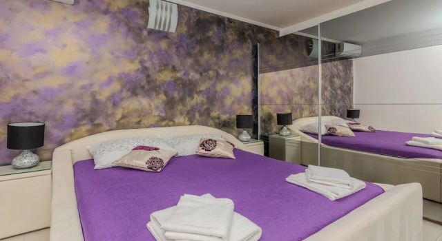 Апартаменты с 2 комнатами с балконом и с видом на море Apartments Mavracic