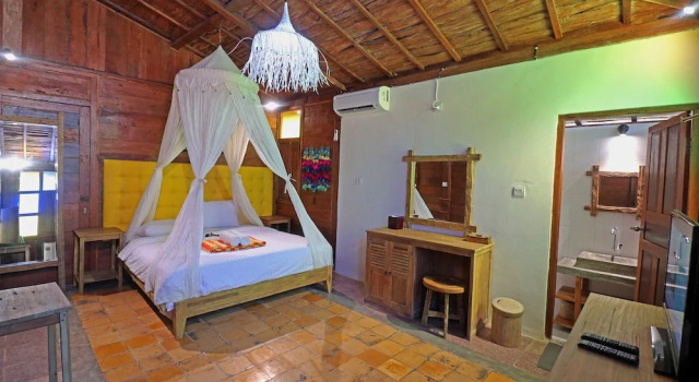 Люкс с видом на сад Salim Beach Resort