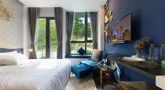Студия с балконом и с видом на город KunKin Luxury Hotel & Apartment