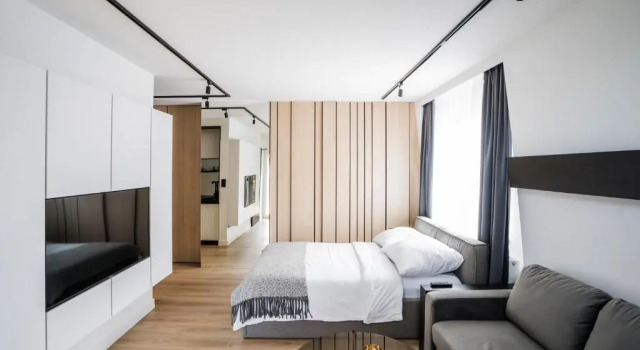 Студия с балконом Masuria Apartments