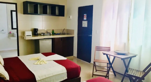 Room-condotel 5th Avenue Deluxe Family S, Забронировать Отель Отели Плая-дель-Кармен 3 звезды, рядом с Church of Guadalupe, 3*