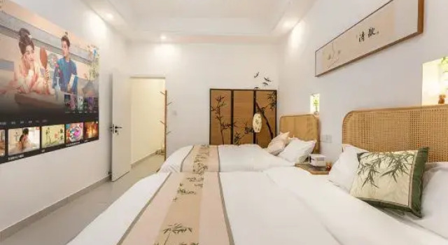 Люкс Deluxe Дуплекс с 3 комнатами Nanfeng Residential Accommodation (Baoshi Mountain Branch in West Lake Scenic Area)