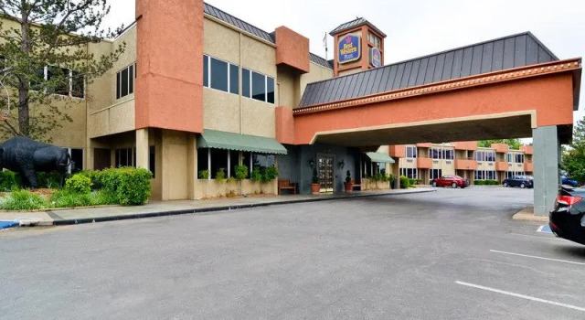 Кровать в общем номере Comancheria Hotel & Convention Center