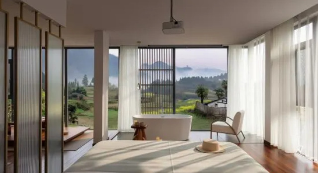 Двухместный люкс Cloud Bamboo Retreat | Avatar Mountains ,3-min walk to the  Zhangjiajie Forest Park