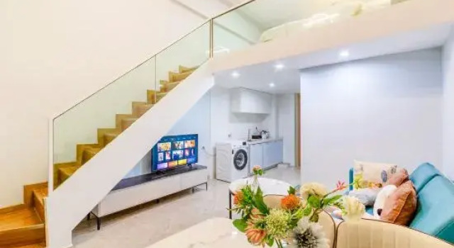 Двухместный люкс Дуплекс с видом на город Mengsiyuan Apartment