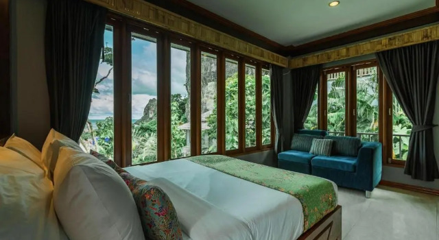 Семейный номер Standard с частичным видом на море Railay Phutawan Resort