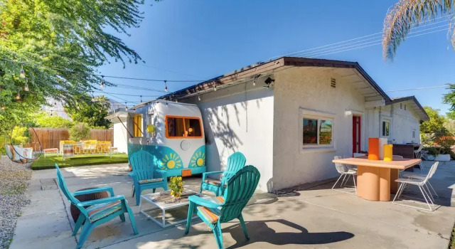 Коттедж 2 Mi to Dtwn: Vintage-inspired Gem in Palm Springs