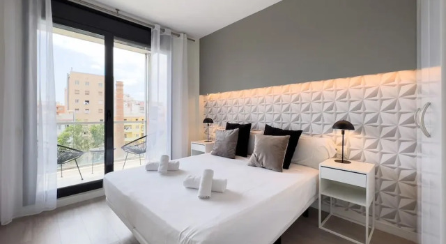 Апартаменты Standard с 2 комнатами с балконом Ciutadella Park Apartments