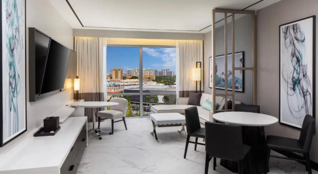 Двухместный люкс Hearing Accessible Presidential Hilton Miami Aventura