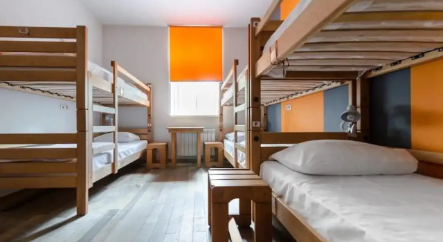 Кровать в общем номере DREAM Hotel Kyiv