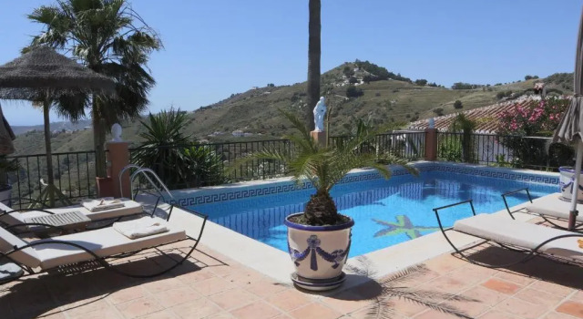 Cortijo las Palmeras with privet pool, Забронировать Отель Отели Axarquía с бассейном, Бассейн