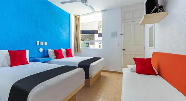Четырёхместный номер Economy Capital O Hotel El Mejicano, Acapulco