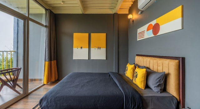 Двухместный номер Deluxe с балконом и с видом на сад The Hosteller Bam Vagamon