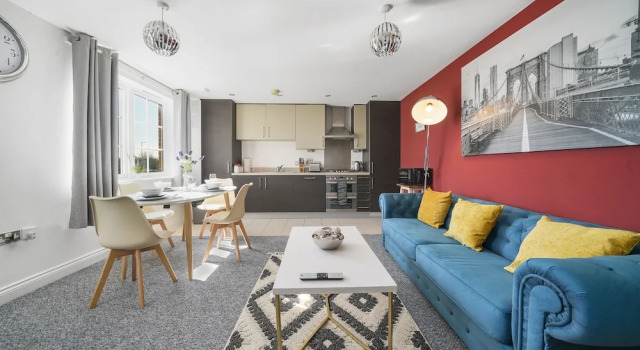 Modern Luxury 2 Bed Apartment 6 Guests En-Suite Netflix Wi-Fi, Забронировать Апартаменты/квартира Базилдон Эссекс